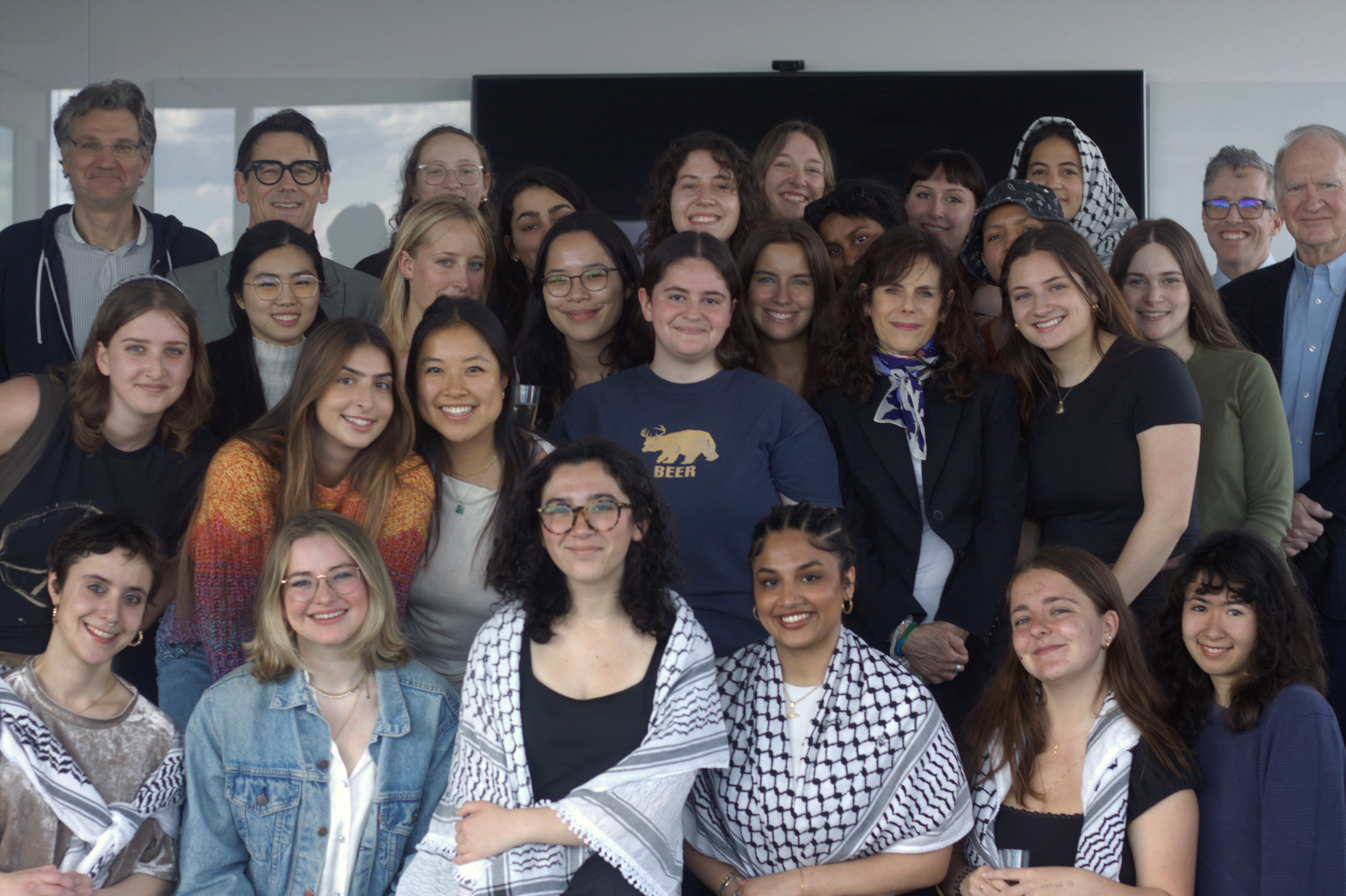 Barnard History Majors celebrate the completion of their theses